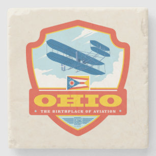 Porta-copo De Pedra Orgulho Ohio do estado