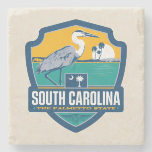 Porta-copo De Pedra Orgulho South Carolina do estado