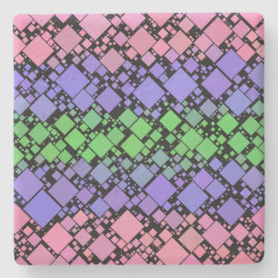 Porta-copo De Pedra Orgulho Trigênero Groovy Boho Retro Mod Geométrico