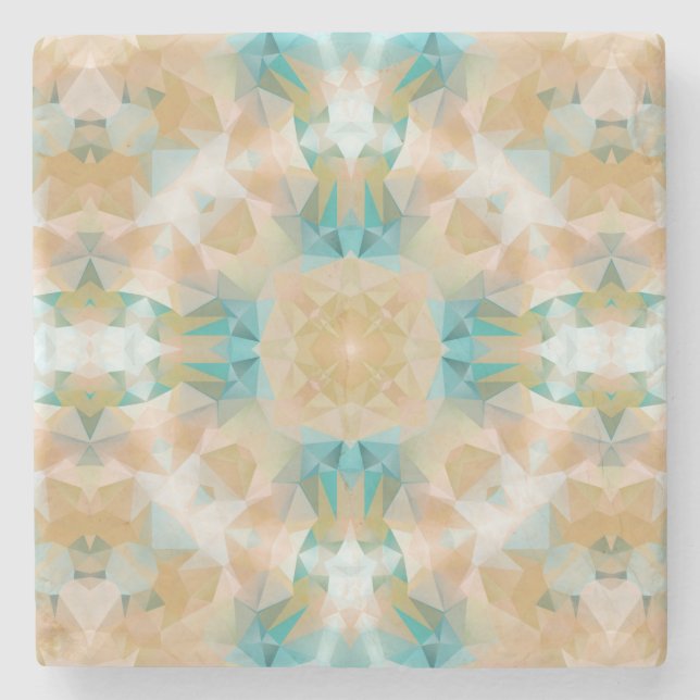 Porta-copo De Pedra Ornamento nacional étnico (Frente)