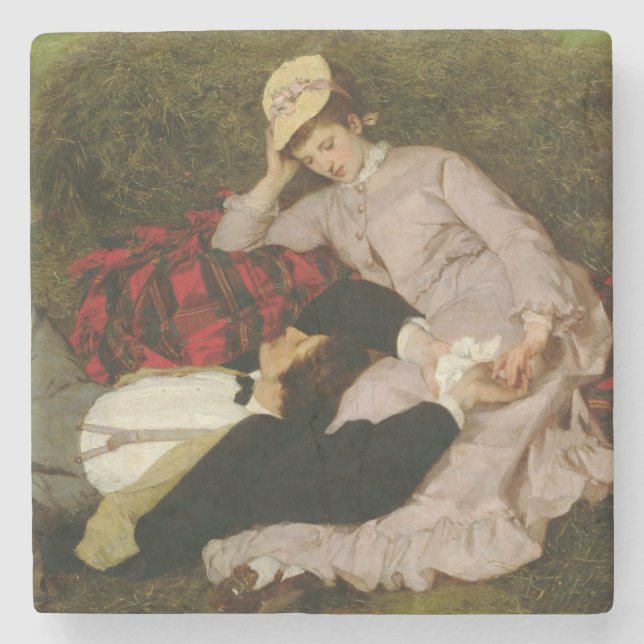 Porta-copo De Pedra Os amantes, 1870 (Frente)