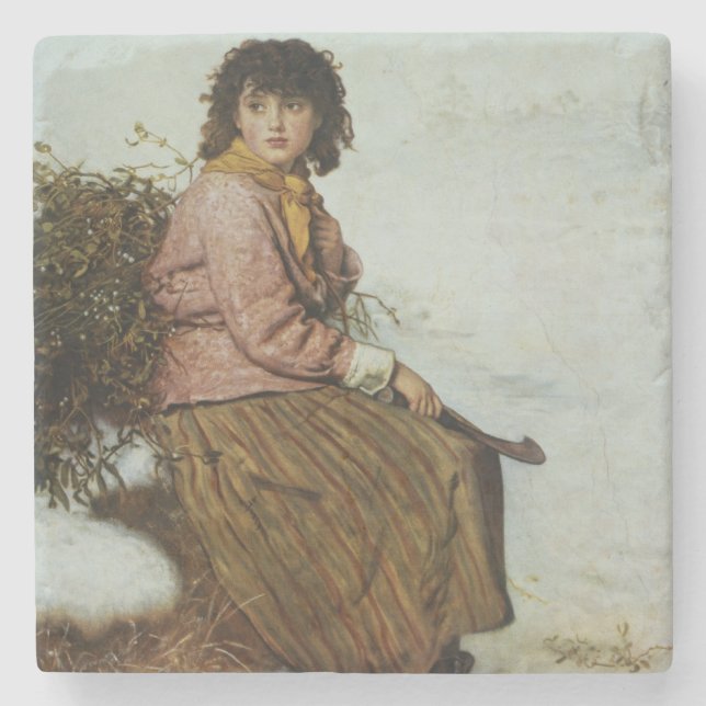 Porta-copo De Pedra Os recolectores do visco, 1894 (Frente)