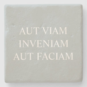 Porta-copo De Pedra Ou Encontrarei Um Jeito Ou... Cinza Latina