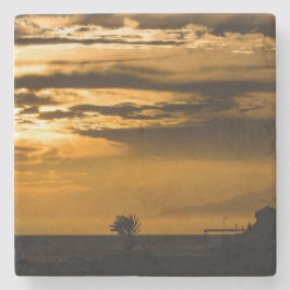 Porta-copo De Pedra Ouro Sky