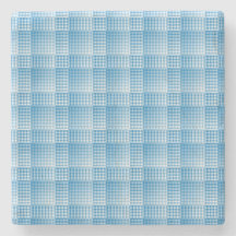 Padrão Abstrato Xadrez Branco Azul