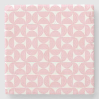 Padrão Branco E Cor-De-Rosa Moderno Do meio século