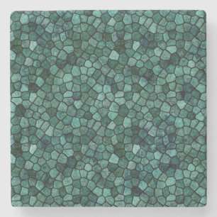 Porta-copo De Pedra Padrão de Abstrato de textura de crosta do mosaic