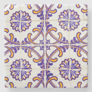 Porta-copo De Pedra Padrão de azulejos close-up, Portugal