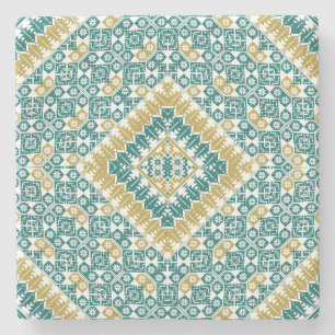 Porta-copo De Pedra Padrão de bordados palestino Design impresso