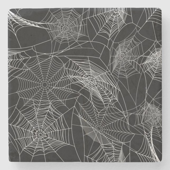 Porta-copo De Pedra Padrão de Halloween (Frente)