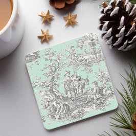 Porta-copo De Pedra Padrão de horta preta da safra