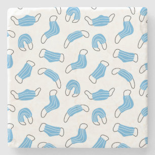 Porta-copo De Pedra Padrão de máscara médica