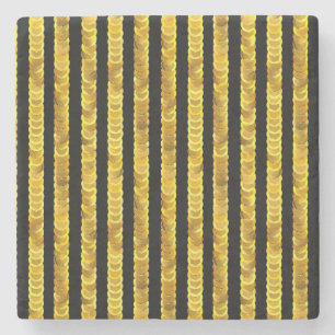 Porta-copo De Pedra Padrão de sequências, miçangas, rotinas, moda 3D.