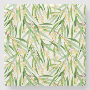 Porta-copo De Pedra Padrão de Wattle australiano