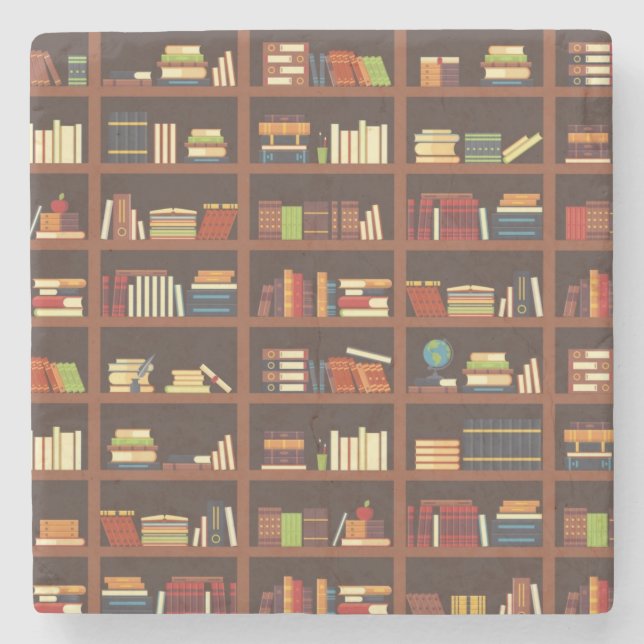 Porta-copo De Pedra Padrão do livro (Frente)