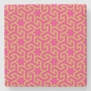 Porta-copo De Pedra Padrão em forma de estrela árabe