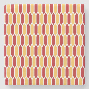 Porta-copo De Pedra Padrão Geométrico