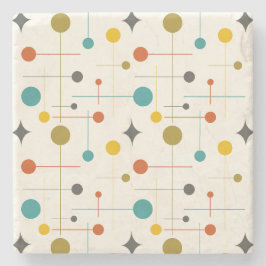 Porta-copo De Pedra Padrão moderno do meio século