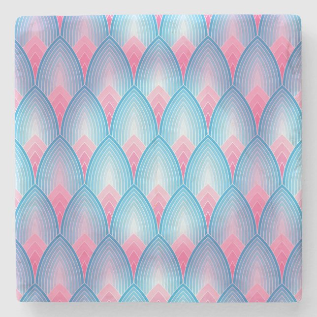 Porta-copo De Pedra Padrão Petal Rosa E Teto (Frente)