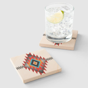 Porta-copo De Pedra Padrão Sudoeste #1