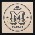 Porta-copo De Pedra Padrinhos de casamento Russos do Monograma do West<br><div class="desc">Presentes personalizados para padrinhos de casamento e melhor homem com o tema do cowboy ocidental. Decorado com chapéu de cowboy com fonte ocidental antiga. O texto e a cor são editáveis usando a Ferramenta Design para ajustado da sua ocasião. Obtenha este presente personalizado para casamento, despedida de solteiro, festa de...</div>