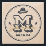 Porta-copo De Pedra Padrinhos de casamento Russos do Monograma do West<br><div class="desc">Presentes personalizados para padrinhos de casamento e melhor homem com o tema do cowboy ocidental. Decorado com chapéu de cowboy com fonte ocidental antiga. O texto e a cor são editáveis usando a Ferramenta Design para ajustado da sua ocasião. Obtenha este presente personalizado para casamento, despedida de solteiro, festa de...</div>
