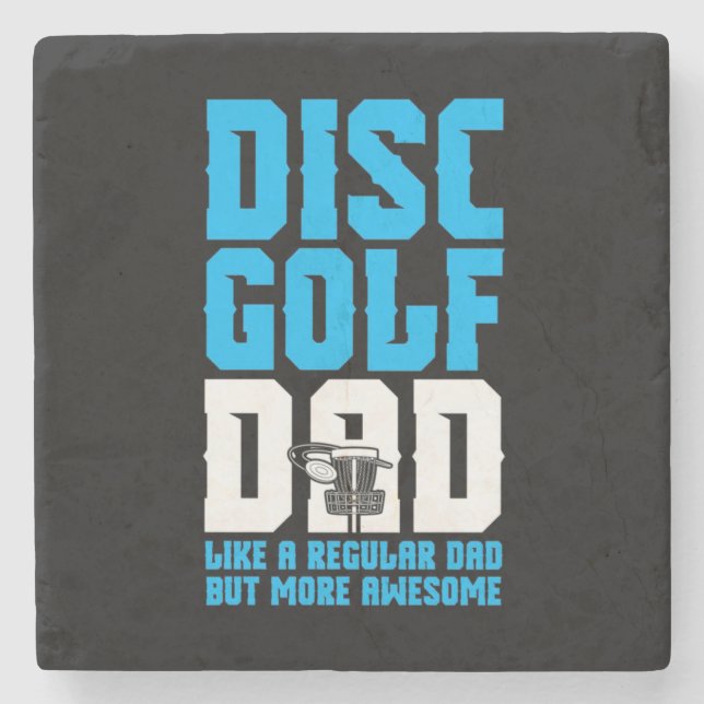 Porta-copo De Pedra Pai de Golf em Disco Ortoso (Frente)