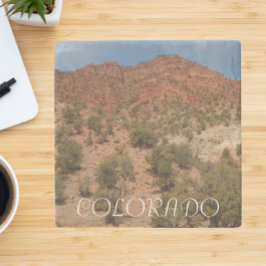 Porta-copo De Pedra Paisagem das Rochas Vermelhas do Colorado