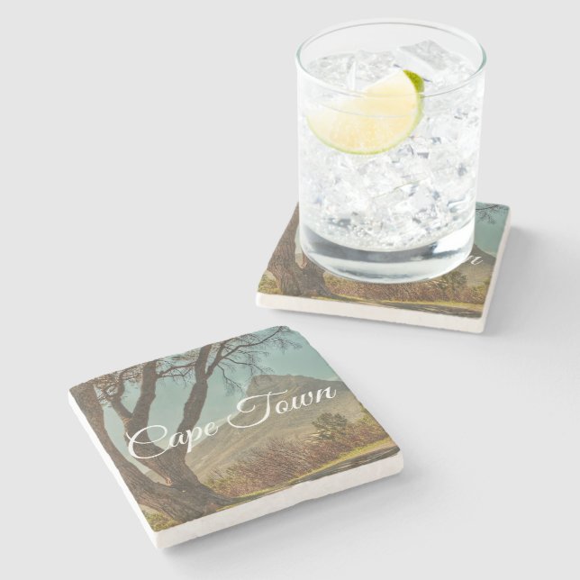 Porta-copo De Pedra Paisagem de Cabeça do Leão na África do Sul (Lateral)