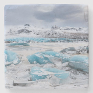 Porta-copo De Pedra Paisagem de gelo glaciar, Islândia