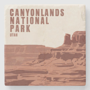 Porta-copo De Pedra Paisagem Mínima do Parque Nacional de Canyonlands 