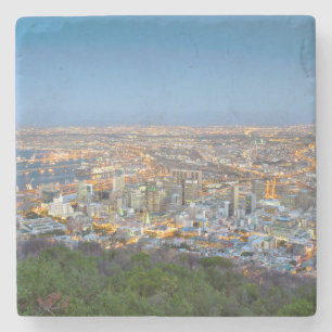 Porta-copo De Pedra Paisagem Urbana do Topo do Signal Hill ao Crepúscu
