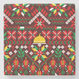 Porta-copo De Pedra Palestina Tatreez Embroderia Tradicional