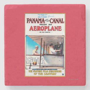 Porta-copo De Pedra Panamá e o cargo do Promo do filme do avião do