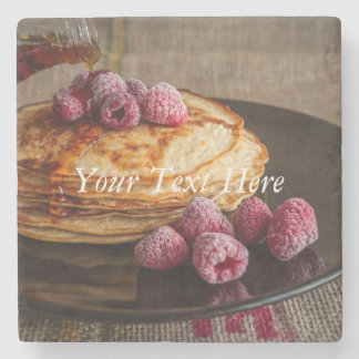 Porta-copo De Pedra Panquecas de framboesa com Xarope de Maple