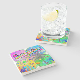 Porta-copo De Pedra Papais noeis Barbara Quadro Seasons Porta copos