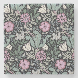 Porta-copo De Pedra Papel de Parede Botânico Vitoriano William Morris 