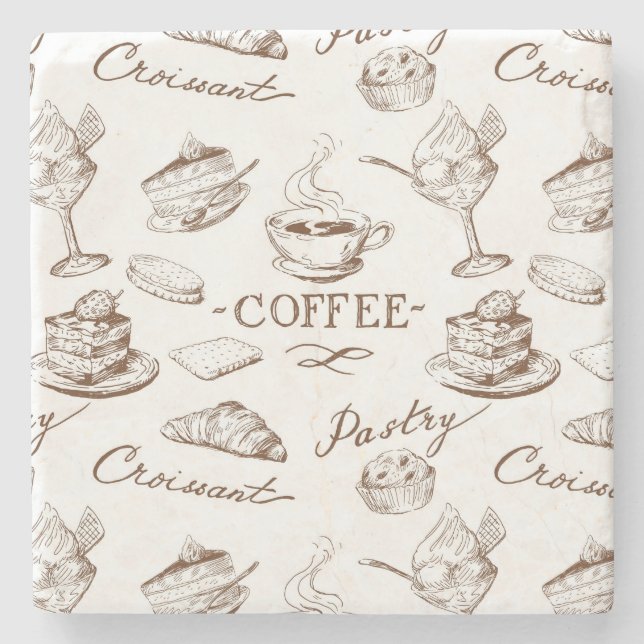 Porta-copo De Pedra Papel doce (Frente)