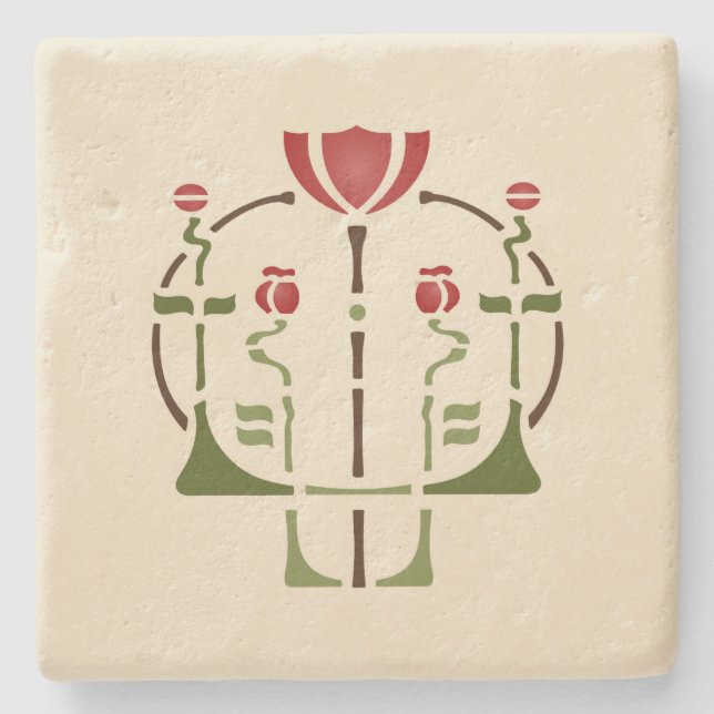 Porta-copo De Pedra "Papoila adoptiva " de Helen (Frente)