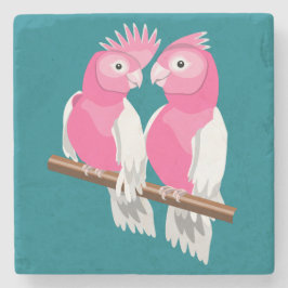 Porta-copo De Pedra Par de Galahs