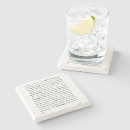 Porta-copo De Pedra Para sempre não há fim