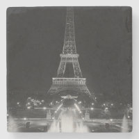 Paris Antigo Fontes Torre Eiffel noite