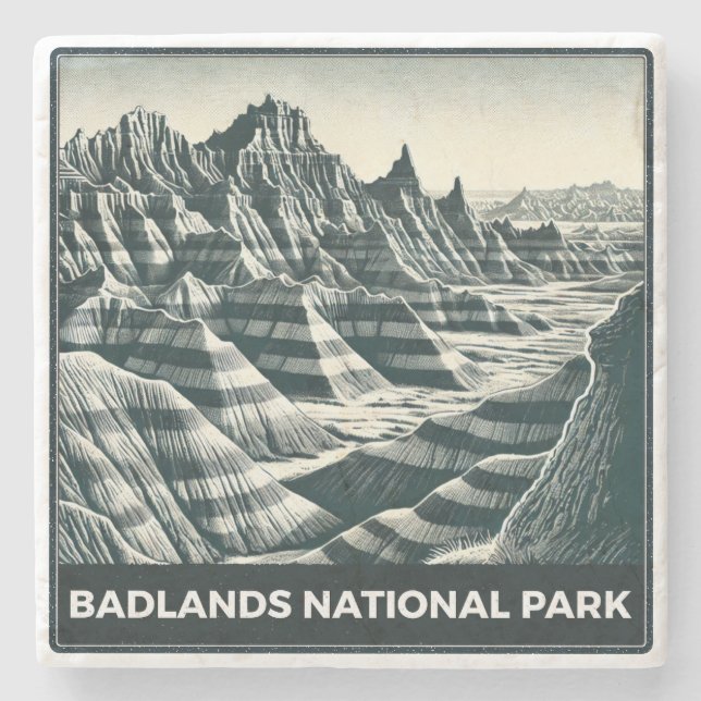 Porta-copo De Pedra Parque Nacional Badlands (Frente)