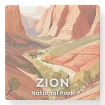 Parque Nacional de Zion | Aquarela de Viagem do Va
