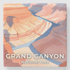 Porta-copo De Pedra Parque Nacional Grand Canyon Aquarela Viagem