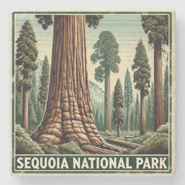 Porta-copo De Pedra Parque Nacional Sequoia (Frente)