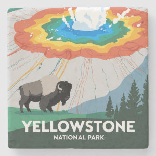 Porta-copo De Pedra Parque Nacional Vivid Yellowstone
