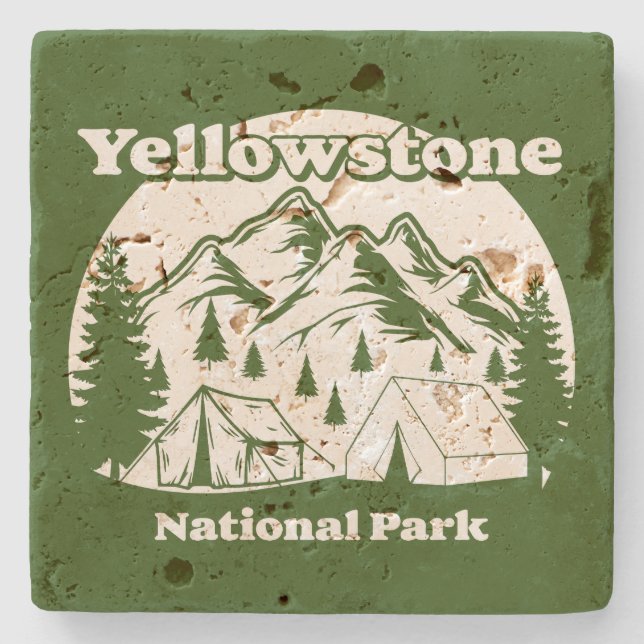Porta-copo De Pedra Parque Nacional Yellowstone (Frente)
