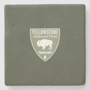 Porta-copo De Pedra Parque Nacional Yellowstone Bison