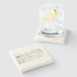 Porta-copo De Pedra Passagem de Embarque - Retro